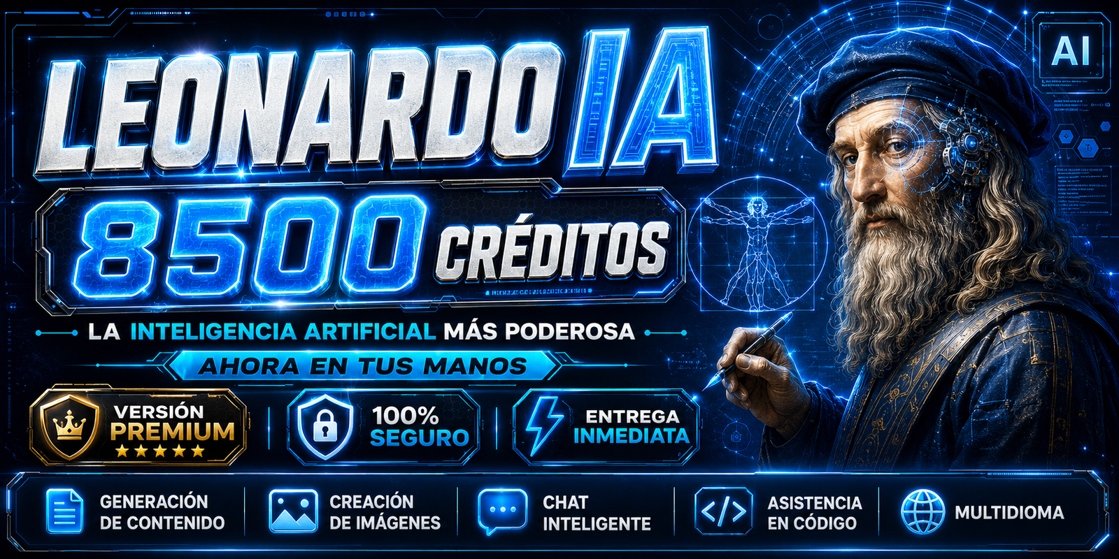 LEONARDO IA X 8500 TOKENS